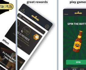 Didelio barų tinklo (Old Irish Pub) Lojalumo programėlė. Naujienos, akcijos, lojalumo programa (kortelė), app mokėjimai, rūbinė, taškai, žaidimai.