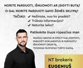 NT brokeris Vilniuje. Butų, namų, sklypų, miškų pardavimai / Eugenius Zacharevič / Darbų pavyzdys ID 1478083
