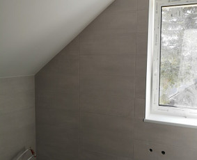 Langų, durų apdaila - Vidaus apdaila, glaistimas, dazimas, plyteliu klijavimas . - 4