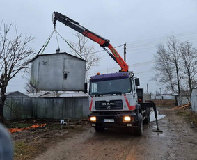 Fiskaras krovinių pervežimas kranas manipuliatorius tralas / Uab Audkasta / Darbų pavyzdys ID 1507913