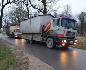Fiskaras krovinių pervežimas kranas manipuliatorius tralas / Uab Audkasta / Darbų pavyzdys ID 1511497