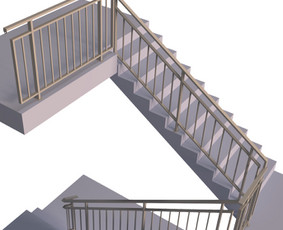 Laiptų turėklai - Laiptai Turėklai Tvoros Konstrukcijos - 1