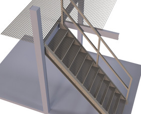 Metaliniai laiptai, gamyba - Laiptai Turėklai Tvoros Konstrukcijos - 4