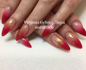 Nagų dailė - Gelinis Lakavimas,priauginimas,korekcija, pedikiuras - 3