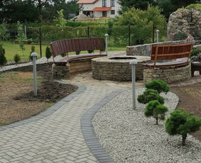 Lauko židiniai iš akmens - Akmens darbai.lauko laiptai.akmenų klojimas - 3