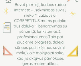 Šiuolaikiški korepetitoriai jums tinkamu metu! / Corepetitus / Darbų pavyzdys ID 1554043