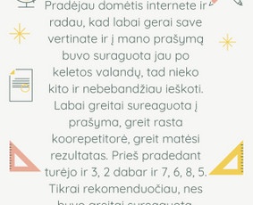 Šiuolaikiški korepetitoriai jums tinkamu metu! / Corepetitus / Darbų pavyzdys ID 1554051