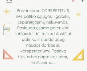 Šiuolaikiški korepetitoriai jums tinkamu metu! / Corepetitus / Darbų pavyzdys ID 1554077
