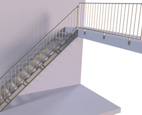 Metaliniai laiptai, gamyba - Laiptai Turėklai Tvoros Konstrukcijos - 1