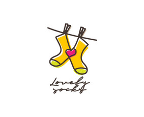 Lovely socks (mylimos kojinės) nepanaudotas pasiūlymas kojinių e-parduotuvei. Šis logotipas parduodamas ir gali būti adaptuotas pagal jūsų poreikius.   |   Logotipų kūrimas - www.glogo.eu - ...