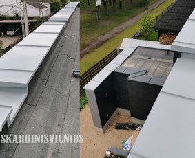 Kamino apskardinimas - Skardinimas, Stogo remontas, Parapetai - 4