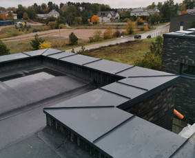 Kamino apskardinimas - Skardinimas, Stogo remontas, Parapetai, Kaminai - 4