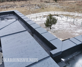 Kamino apskardinimas - Skardinimas, Stogo remontas, Parapetai, Kaminai - 3