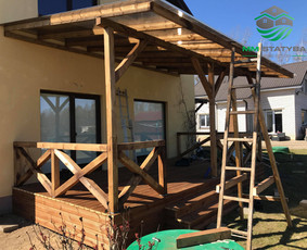 Terasų Ir Stoginių montavimas. Mobilus nameliai. / MM Statyba / Darbų pavyzdys ID 1610739