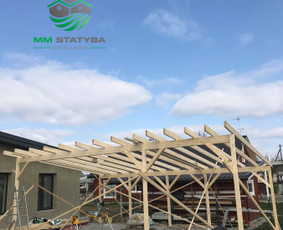 Terasų Ir Stoginių montavimas. Mobilus nameliai. / MM Statyba / Darbų pavyzdys ID 1610869
