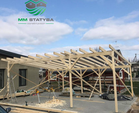 Terasų Ir Stoginių montavimas. Mobilus nameliai. / MM Statyba / Darbų pavyzdys ID 1610937
