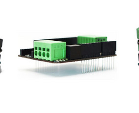 Multifunkcinis "Galios Skydas 6+6 T800" skirtas įvairiausiems Arduino tipo mikrokontroleriams (tokiems kaip Intel-Edison, STM32-Nucleo, Sony-Spresense ir panašiai).