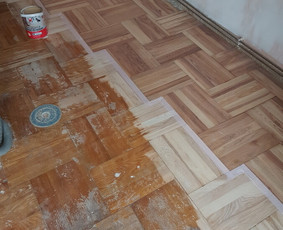 3 skirtingi parketai : nešlifuotas, šlifuotas ir nulakuotas