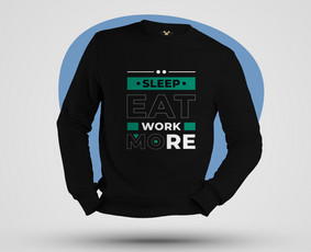 Megztinio dizainas sleep eat work more