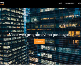 Programavimo paslaugos. Php, javascript, python. - Svetainių kūrimas - 1 Svetainių kūrimas - Programavimo paslaugos. Php, javascript, python. - 1