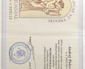 Fortepijono pamokos / Džiazas / Pop / Klasika / Andrej Polevikov / Darbų pavyzdys ID 1720085