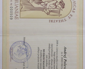 Fortepijono pamokos / Džiazas / Pop / Klasika / Andrej Polevikov / Darbų pavyzdys ID 1720087