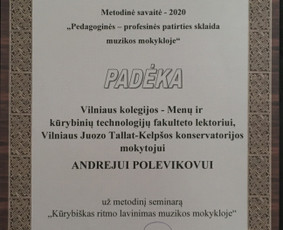 Fortepijono pamokos / Džiazas / Pop / Klasika / Andrej Polevikov / Darbų pavyzdys ID 1720097