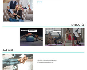 Internetinė svetainė sporto klubui sportasbasomis.lt