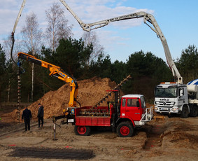 Statybos, apdaila - Cfa polių gręžimas, įrengimas. Pamatai - 1