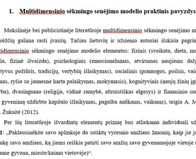 Referatai - Konsultuoju dėl rašto darbų rašymo / teksto redagavimas - 1