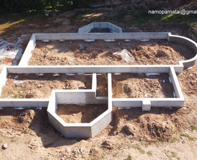 Pamatu liejimas, perdangų betonavimas - Juostiniai pamatai - 2 Juostiniai pamatai - Pamatu liejimas, perdangų betonavimas - 2