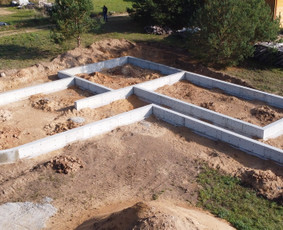 Pamatu liejimas, perdangų betonavimas - Juostiniai pamatai - 4 Juostiniai pamatai - Pamatu liejimas, perdangų betonavimas - 4