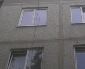 Dažymo darbai aukštyje - Aukštalipiai, blokinių namų siūlių remontas - 2