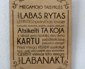 Lazerinis graviravimas ir pjovimas / Romas Šambarys / Darbų pavyzdys ID 376791