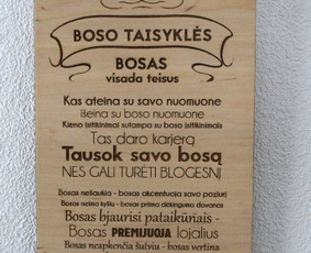Lazerinis graviravimas ir pjovimas / Romas Šambarys / Darbų pavyzdys ID 376795