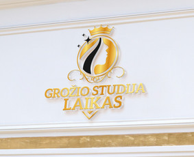 Grožio studija Laikas logotipas