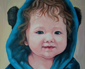 Vaiko portretas. Drobė, aliejus.
40/50cm.
