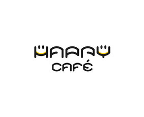 Happy cafe  - kavinės kokteilinės logotipas.  |   Logotipų kūrimas - www.glogo.eu - logo creation.
