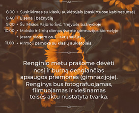 Plakatas Pajūrio gimnazijai