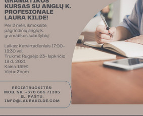 Unikalūs ir netradiciniai anglų k. mokymai / Laura Kildė / Darbų pavyzdys ID 1839507
