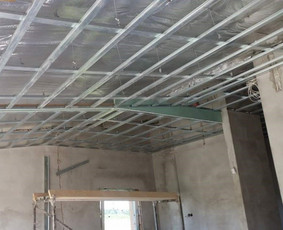 Pakabinamų lubų montavimas - Gipskartonio montavimas - 4