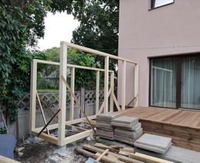 Siulom savo paslaugas terasu darymas rąstinių namų surinkima / Evaldas Vyšniauskas / Darbų pavyzdys ID 1843085