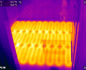 Akredituoti pastatų sandarumo bandymai, termovizija - Grindinio šildymo defektų nustatymas - 3 Grindinio šildymo defektų nustatymas - Akredituoti pastatų sandarumo bandymai, termovizija - 3