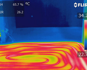 Akredituoti pastatų sandarumo bandymai, termovizija - Grindinio šildymo defektų nustatymas - 2 Grindinio šildymo defektų nustatymas - Akredituoti pastatų sandarumo bandymai, termovizija - 2