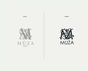 Logotipo Muza (viešbutis ir kavinė) atnaujinimas