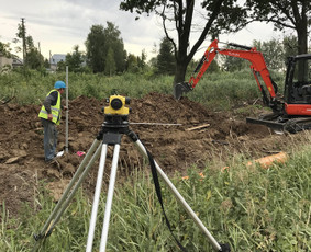 Žemės darbai, keliai, komunikacijos. - Drenažo įrengimas - 1 Drenažo įrengimas - Žemės darbai, keliai, komunikacijos. - 1