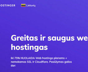 Mūsų partneriai - Hostinger.lt