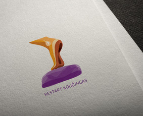 Logotipas "Restart kouching"