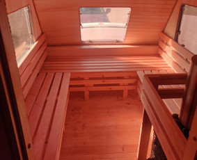 Laisvalaikis, pramogos, turizmas - Mobili pirtis-kempėris nuoma Pirtis ant ratu - 2