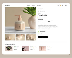 UI dizainas grožio produktams